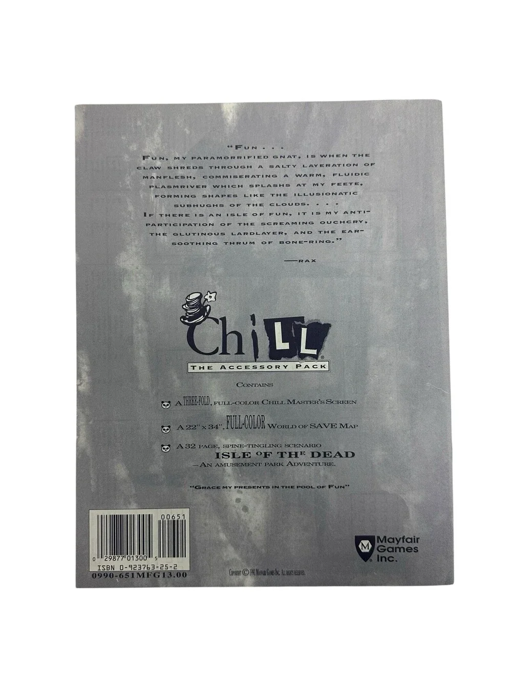 Chill - The Accessory Pack - Mayfair RPG